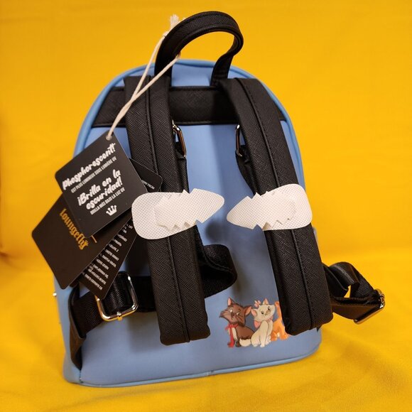 Loungefly Disney The Aristocats Window Portrait Glow-in-the-Dark Mini Backpack - Picture 6 of 12